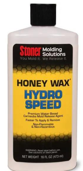 Stoner HoneyWax®Hydro Speed是一種高固含量的水性乳液，不含任何溶劑，旨在代替?zhèn)鹘y(tǒng)的高級涂蠟作為復(fù)合材料行業(yè)中的脫模劑。